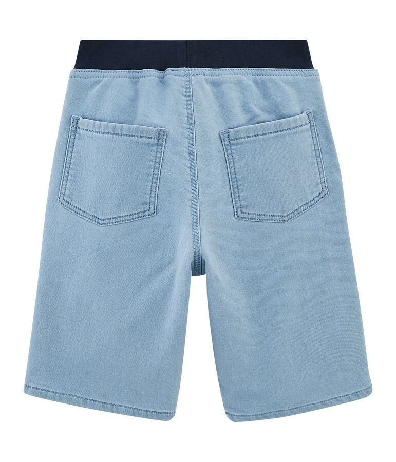 Bermuda enfant gar&ccedil;on bleu