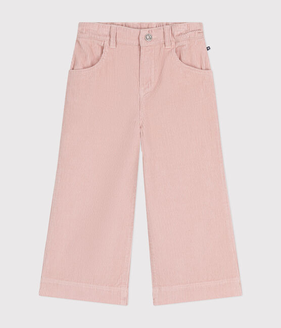 Pantalon en velours enfant fille rose SALINE