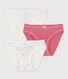 Lot de 3 culottes petite fille en coton