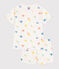 Pyjama short enfant en coton imprimé blanc MARSHMALLOW/blanc MULTICO