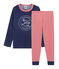 Pyjama petit garçon en velours bleu CHALOUPE/blanc MULTICO