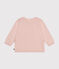 Cardigan en tricot de coton ajouré bébé rose SALINE
