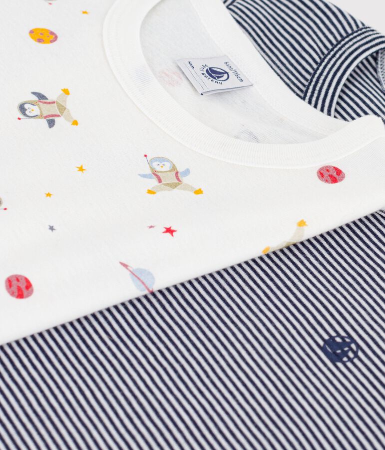 Lot de pyjamas shorts enfant en coton imprim&eacute; variante 1