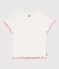 Tee-shirt enfant manches courtes en coton &eacute;cru