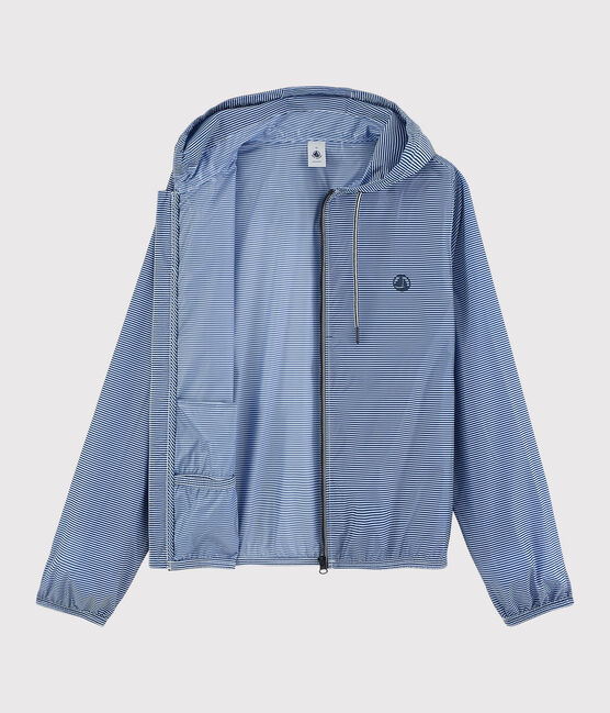 Coupe-vent rayé Femme/Homme bleu SURF/blanc MARSHMALLOW