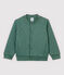 Cardigan esprit teddy en tubique enfant garçon vert VALLEE