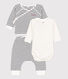 Ensemble 3 pièces iconique en coton bio bébé