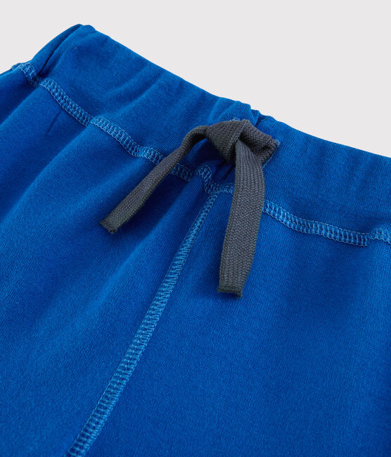 Bermuda en jersey enfant garçon bleu SURF