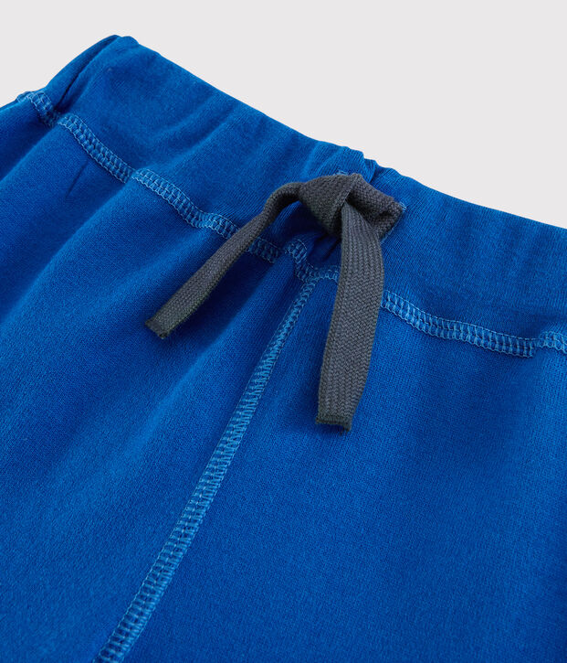 Bermuda en jersey enfant gar&ccedil;on bleu