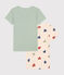 Lot de 2 tee-shirts à manches courtes cœur en coton enfant variante 1