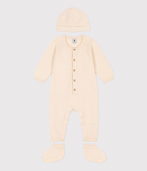 Coffret cadeau naissance en tricot multicouleur