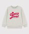 Sweatshirt en molleton enfant garçon gris BELUGA CHINE