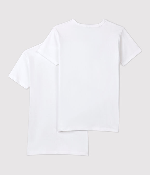 Lot de 2 tee-shirts manches courtes blancs gar&ccedil;on multicouleur