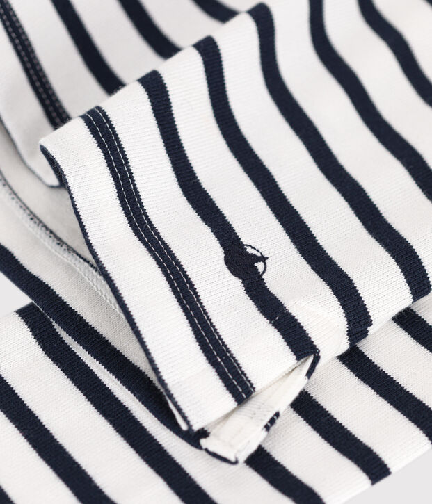 Marini&egrave;re en coton Femme blanc/bleu