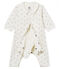 Bodyjama sans pieds bébé garçon en côte 1x1 imprimée blanc MARSHMALLOW/blanc MULTICO