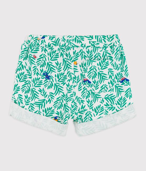 Short en coton bébé. blanc MARSHMALLOW/blanc MULTICO