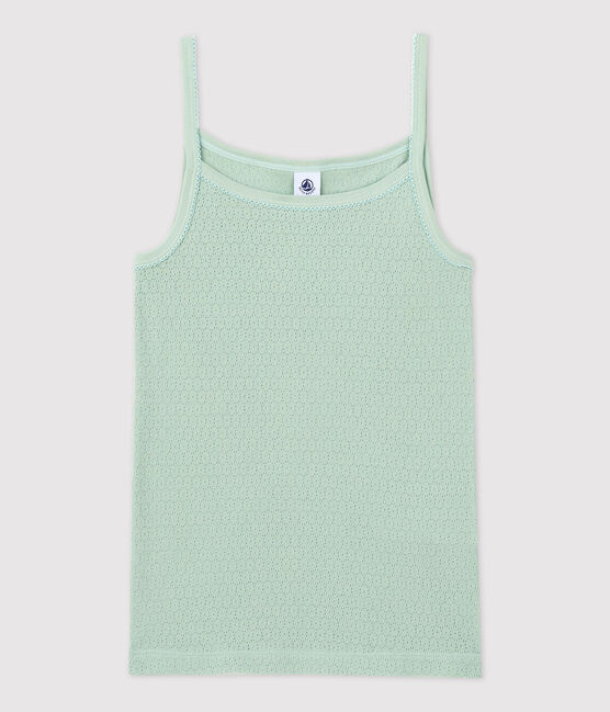 Chemise à bretelles L'ICONIQUE en coton Femme vert HERBIER