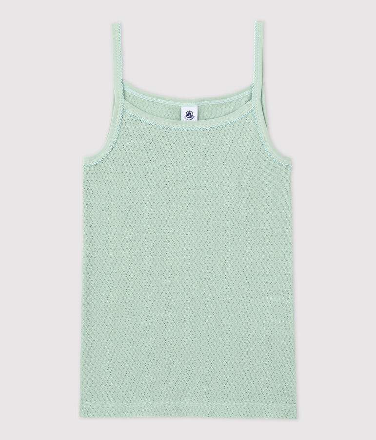 Chemise &agrave; bretelles L'ICONIQUE en coton Femme vert