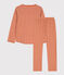Pyjama cœur petite fille en coton SIENNA/ MARSHMALLOW