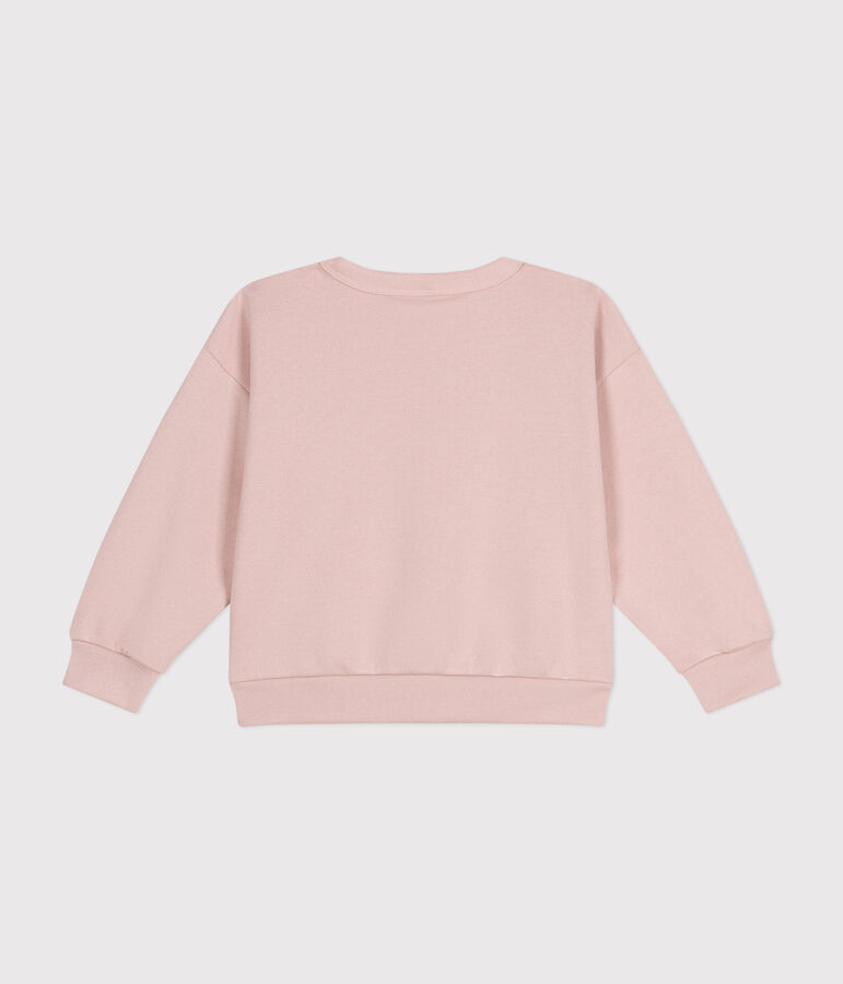 Sweatshirt en molleton enfant fille rose SALINE