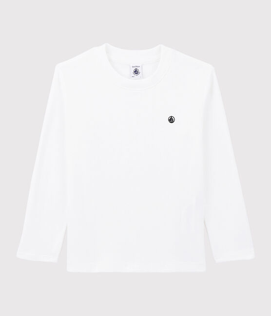 Tee-shirt en coton enfant fille - garçon blanc MARSHMALLOW