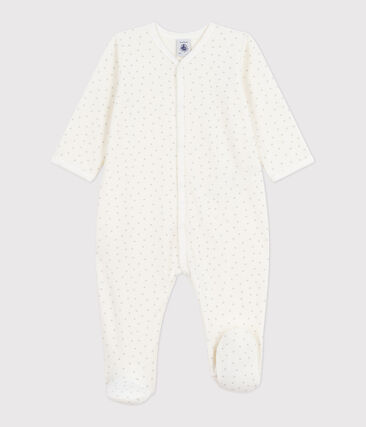 Pyjama bébé en velours imprimé petits cœurs