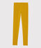 Legging en jersey enfant fille jaune BOUDOR