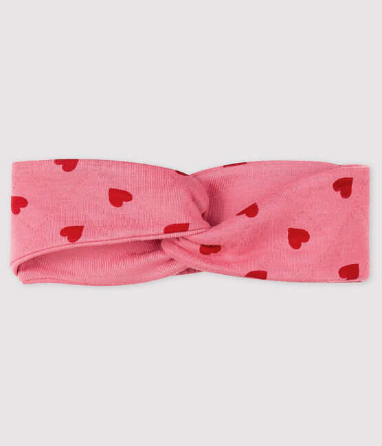 Bandeau cheveux bébé fille rose CHEEK/rouge TERKUIT
