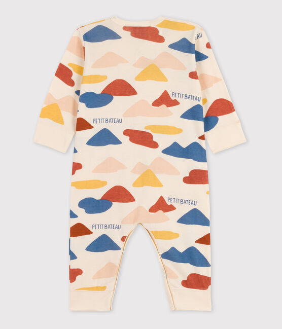 Dors-bien sans pieds bébé en coton blanc AVALANCHE/ MULTICO