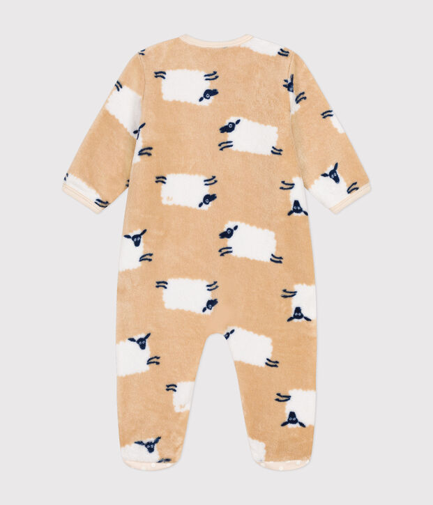 Surpyjama en polaire b&eacute;b&eacute; beige/multicouleur