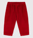 Pantalon bébé en velours grosses côtes