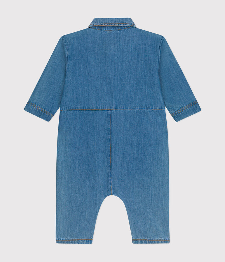 Combinaison longue en denim b&eacute;b&eacute; bleu DENIM CLAIR