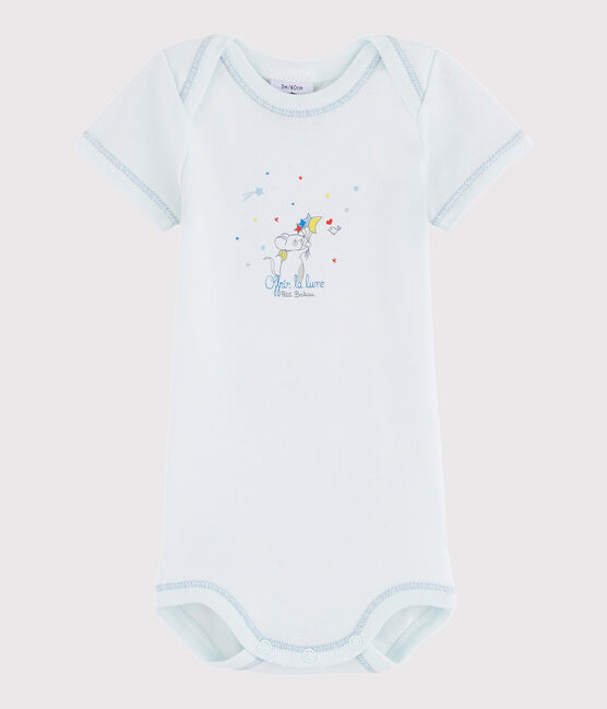 Body manches courtes bébé garçon bleu Bocal
