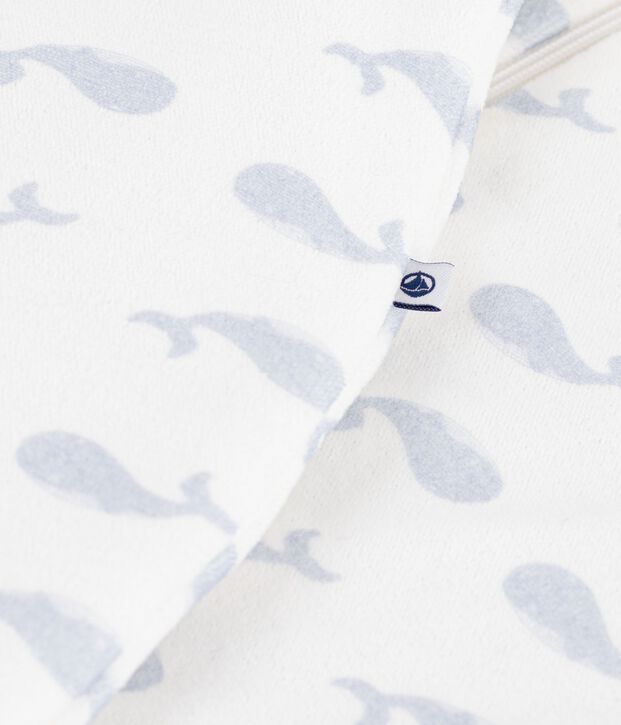Gigoteuse b&eacute;b&eacute; en coton imprim&eacute; baleine TOG 3 blanc/bleu
