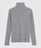 Sous-pull iconique en coton rayé Femme bleu SMOKING/blanc MARSHMALLOW