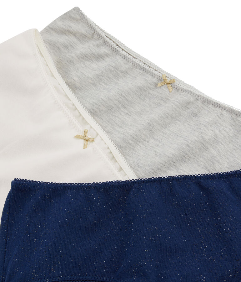 Trio de shorties fille multicouleur