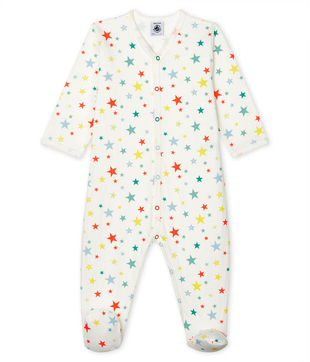 Dors bien b&eacute;b&eacute; en tubique blanc/multicouleur