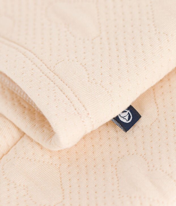 Cardigan en tubique enfant fille &eacute;cru