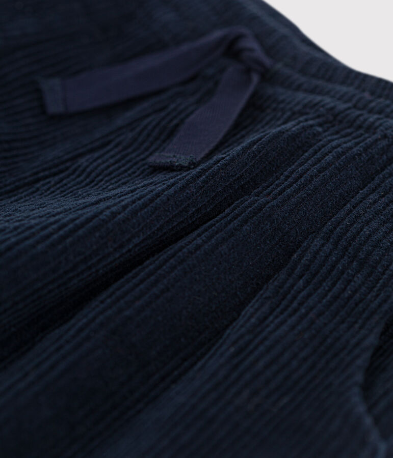 Pantalon en velours c&ocirc;tel&eacute; enfant gar&ccedil;on bleu