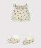 Lot bonnet et chaussons bébé garçon en laine et coton variante 1