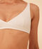 Soutien-gorge en coton stretch Femme blanc MARSHMALLOW