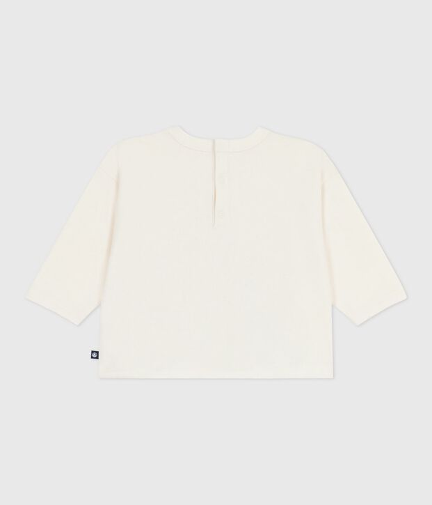 Tee-shirt b&eacute;b&eacute; en coton &agrave; manches longues bleu/bleu