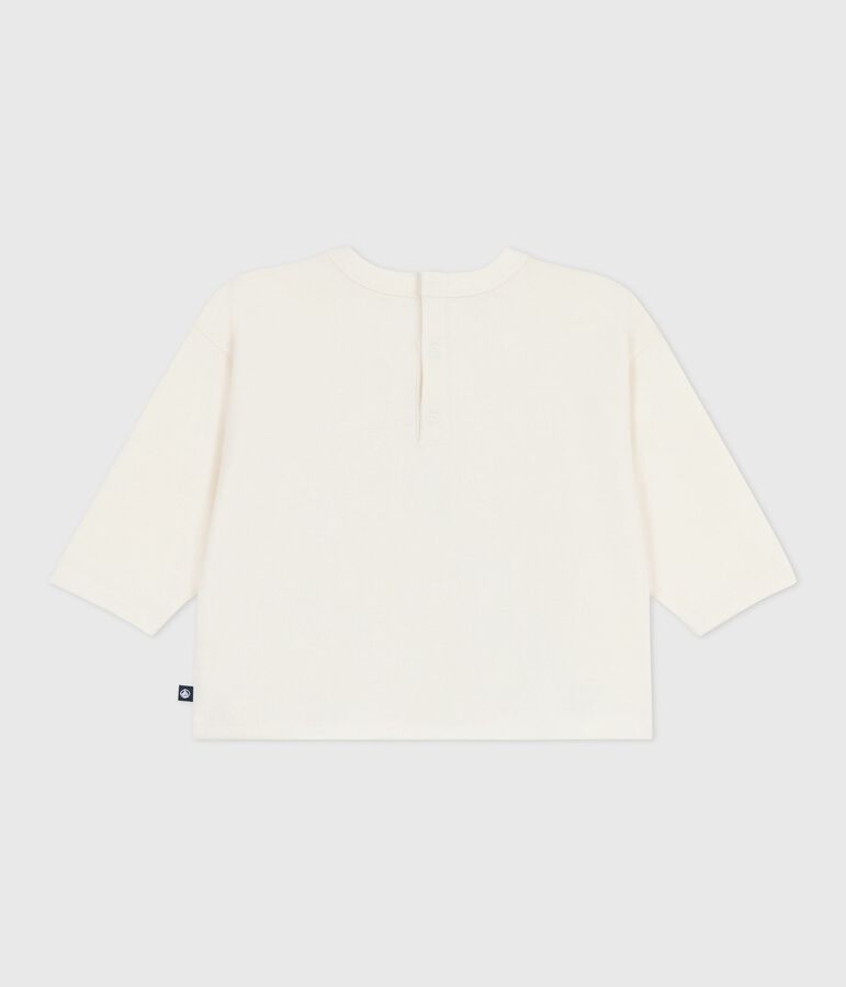 Tee-shirt b&eacute;b&eacute; en coton &agrave; manches longues bleu MILK/ OLYMPIC