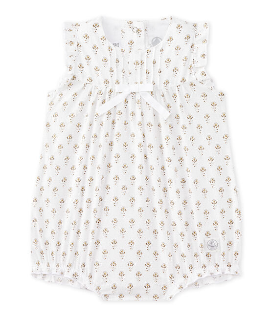 Combishort Bebe Fille En Popeline Imprimee Ecume Multicocn Petit Bateau Combishort Bebe Fille En Popeline Imprimee Ecume Multicocn Petit Bateau