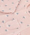 Combinaison longue en tubique bébé rose SALINE/blanc MULTICO
