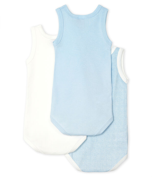 Trio de bodies sans manches b&eacute;b&eacute; multicouleur