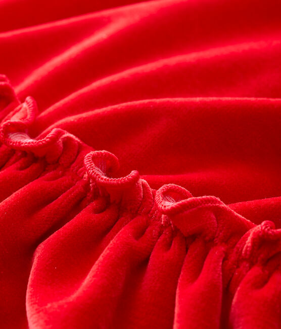 Robe manches longues bébé fille rouge TERKUIT