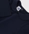 Blouse manches longues bébé en coton bleu SMOKING
