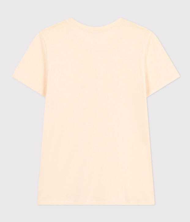 Tee-shirt Le Droit col rond en coton femme &eacute;cru