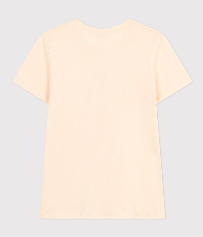 Tee-shirt Le Droit col rond en coton femme &eacute;cru AVALANCHE